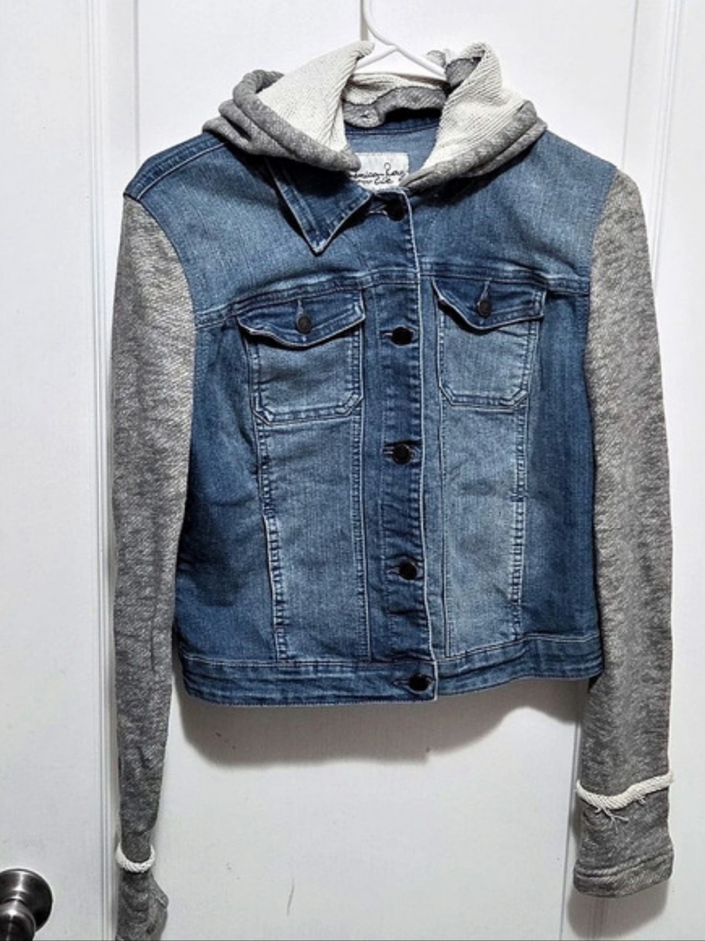 American Rag Denim Hooded Jacket Size Medium NWT